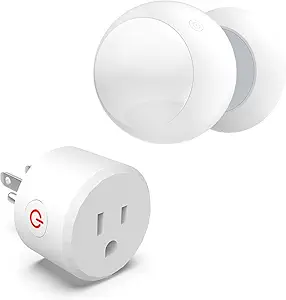 Wireless Circular Motion Sensor Light Switch with Plug Outlet