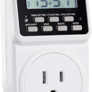 Techbee Digital Infinite Repeat Cycle Intermittent Timer Plug