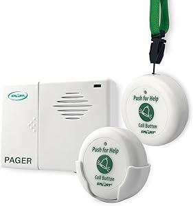 Smart Caregiver Two Call Buttons & Wireless Caregiver Pager