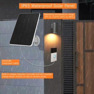 6W Solar Panel for Ring Doorbell